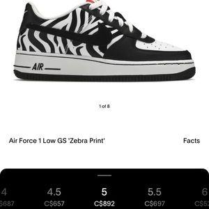 Nike Air Force 1 Low GS ‘Zebra Print’